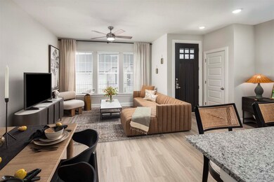 Open-concept living and dining