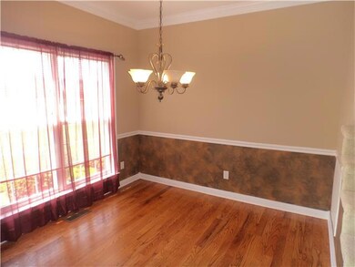 Formal dining room with beautiful hardwood floors