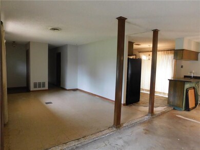 Standing in the conversion/living area looking int