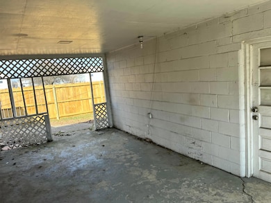 to back yard and garage