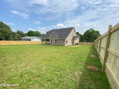 Fenced back yard