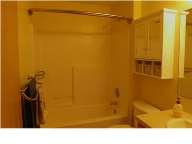 Hall Bathroom with added Cabinet.