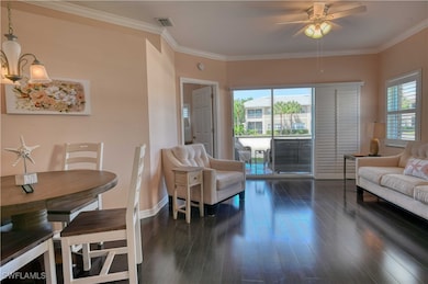 Large living room with view of lake