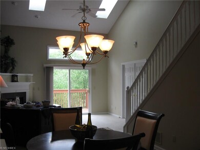 View from end of dining area looking toward deck.