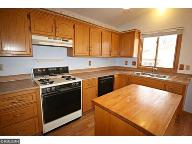 There is tons of counterspace and a butcher block 