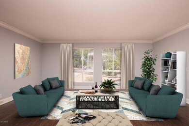 VIRTUALLY STAGED LIVING ROOM