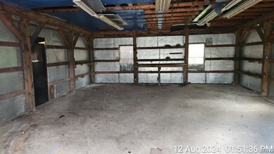 Interior of garage