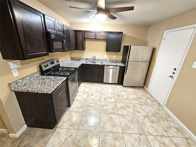 newly installed ceiling fans, granite countertop, 