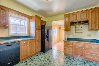 Kitchen has lots of counter space.
