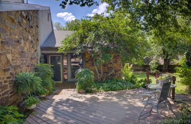 Shaded front porch to enjoy on a sunny day.