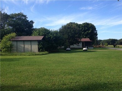 View from back of lot storage shed on left side
