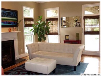 Living room just off the foyer.