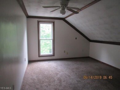 bedroom up new carpet great view of yard in rear