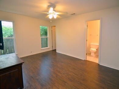 Master bedroom with private bath, new flooring and
