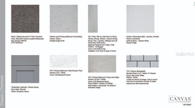 Design selection ~ Home is under construction, selections are subject to change