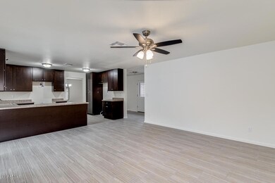 Kitchen & family area