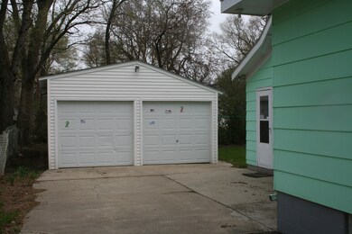 Double garage front view