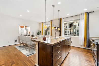 Kitchen with dining space