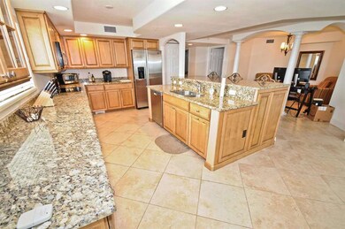 Huge, Open Island Kitchen