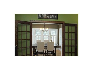 . French doors leading to dining room