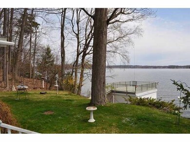 View. Looking off the deck, across the lawn, you h