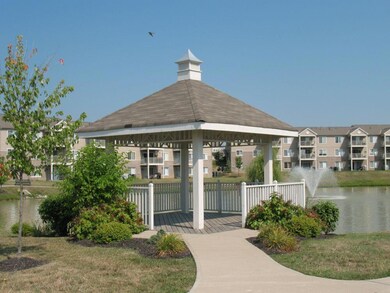 Gazebo with pond & water fountain view