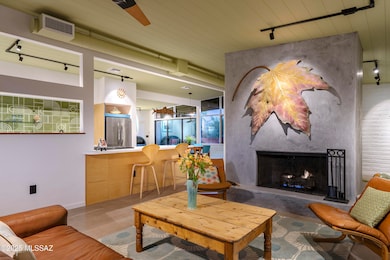 Venetian Plaster Fireplace