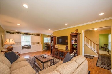 The combination living and dining rooms are highly