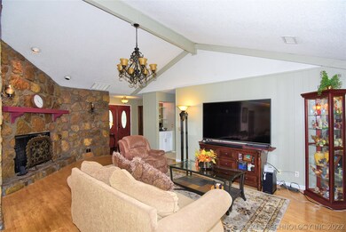 View of Entertainment Wall, Beamed Vaulted Ceiling