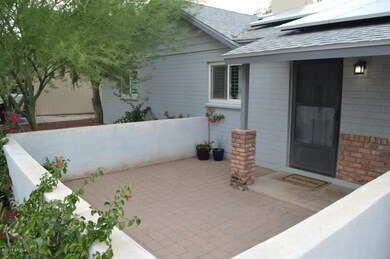 Beatifully done front brick patio!
