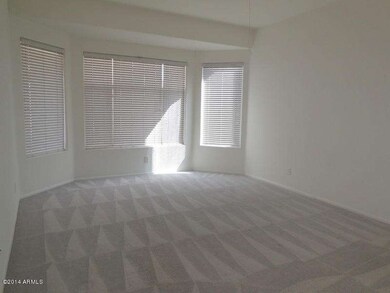 Master bedroom with bay window