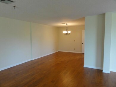 Dining room with new light fixture