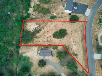 Aerial overview of property's location with prope