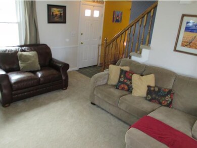 Living room with fireplace.