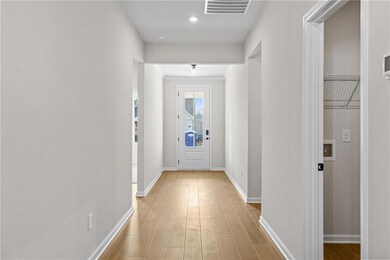 Hall with hardwood / wood-style flooring*picture o