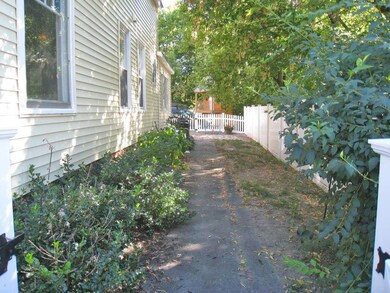 Rear fenced in yard