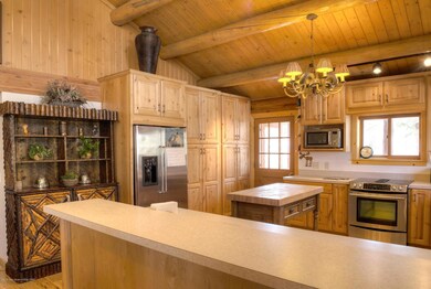 Kitchen with bar seating