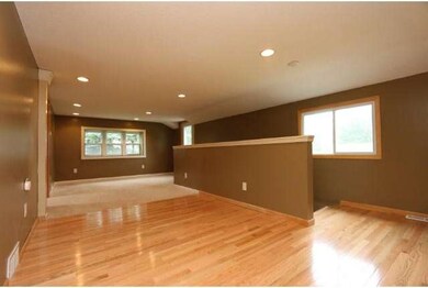 Beautiful new hardwood flooring in the dining room