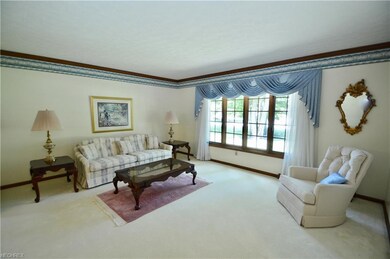 Spacious living room with large picture window