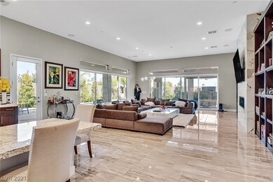 The 35' long Great Room offers several access poin