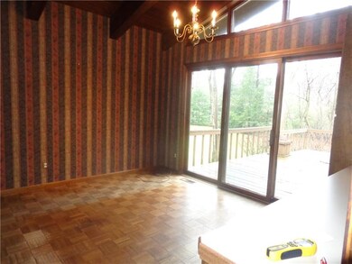 Breakfast nook with walk-out to deck