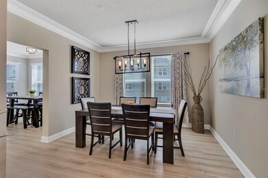 Formal Dinning Room with ceiling details
