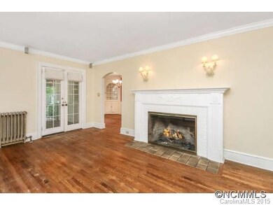Living room with gas logs