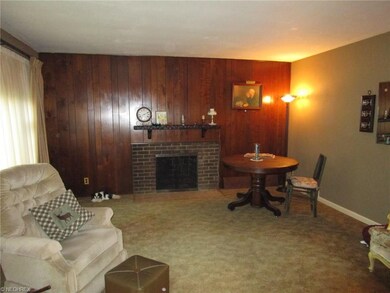 Spacious Living Room with Fireplace