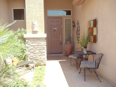 Stamped Concrete Walk Way to Front Door