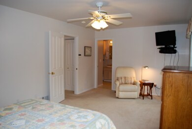 Spacious master bathroom