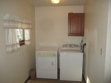 Laundry off kitchen and garage