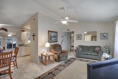Living room off dining area