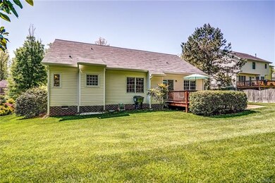 Large back yard is also professionally cared for.