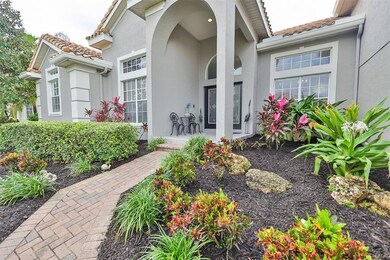 Grand entrance with a beautiful sitting area...
